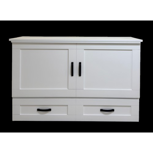 Cabinet Bed Elite Country White - Queen